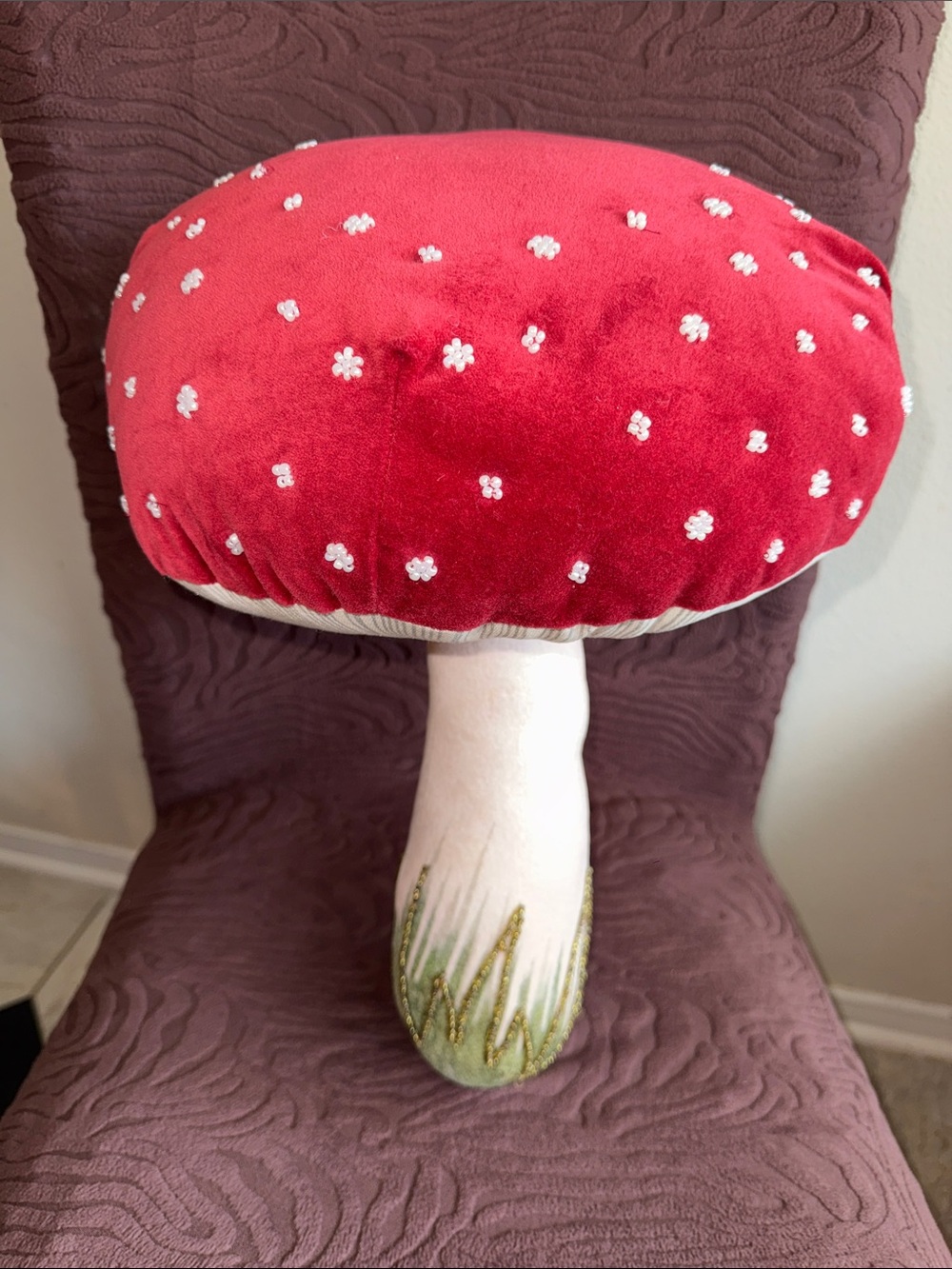 Red Mushroom Decorative Pillow - Home Holiday